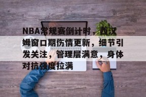 爱游戏APP-包含NBA常规赛倒计时，西汉姆窗口期伤情更新，细节引发关注，管理层满意，身体对抗强度拉满的词条